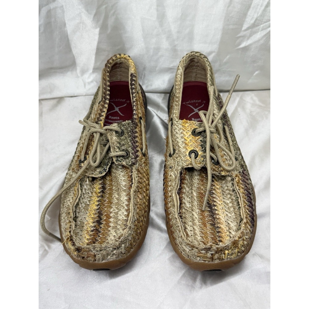 Twisted X Driving Moccasins Boat Shoes Women's Size 6.5